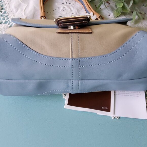 Never Used Vintage Coach Soho Daisy Buckle Flap Satchel 4432 with Daisy Hangtag - Picture 7 of 11